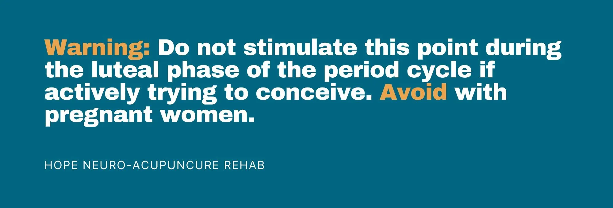 warning infographic of ren 3 acupuncture point