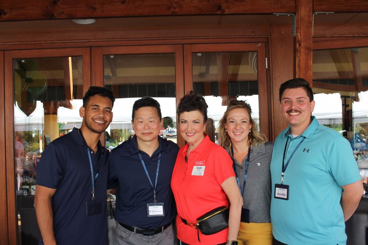 HOPE Clinic team at charity golf event with community supporters